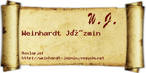 Weinhardt Jázmin névjegykártya
